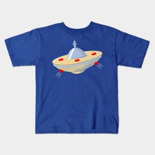 Retro Flying Saucer Kids T-Shirt